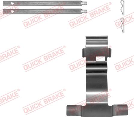 QUICK BRAKE 109-0043-1 - Kit d'accessoires, plaquette de frein à disque cwaw.fr