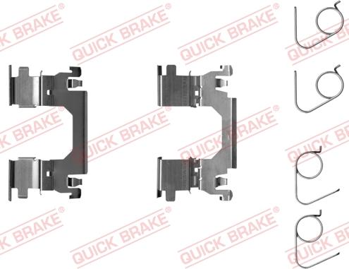 QUICK BRAKE 109-0053R-1 - Kit d'accessoires, plaquette de frein à disque cwaw.fr