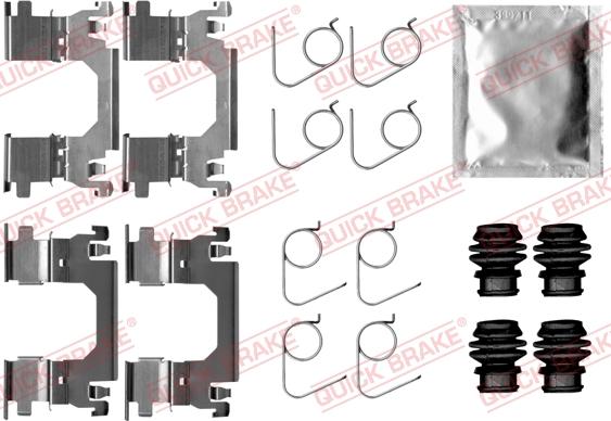 QUICK BRAKE 1090053 - Kit d'accessoires, plaquette de frein à disque cwaw.fr