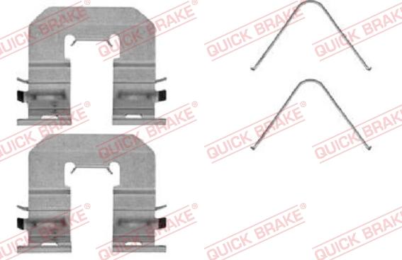 QUICK BRAKE 109-0068R-1 - Kit d'accessoires, plaquette de frein à disque cwaw.fr