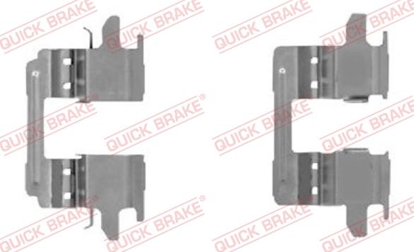 QUICK BRAKE 109-0005R-1 - Kit d'accessoires, plaquette de frein à disque cwaw.fr