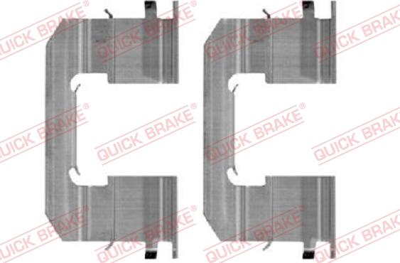 QUICK BRAKE 109-0006R-1 - Kit d'accessoires, plaquette de frein à disque cwaw.fr