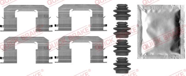 QUICK BRAKE 1090006 - Kit d'accessoires, plaquette de frein à disque cwaw.fr