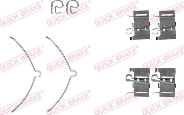 QUICK BRAKE 109-0001R-1 - Kit d'accessoires, plaquette de frein à disque cwaw.fr