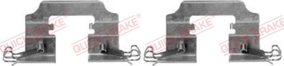 QUICK BRAKE 109-0008R-1 - Kit d'accessoires, plaquette de frein à disque cwaw.fr