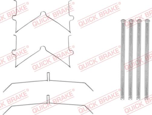 QUICK BRAKE 1090003 - Kit d'accessoires, plaquette de frein à disque cwaw.fr