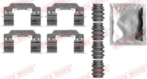 QUICK BRAKE 1090007 - Kit d'accessoires, plaquette de frein à disque cwaw.fr