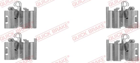 QUICK BRAKE 109-0015R-1 - Kit d'accessoires, plaquette de frein à disque cwaw.fr