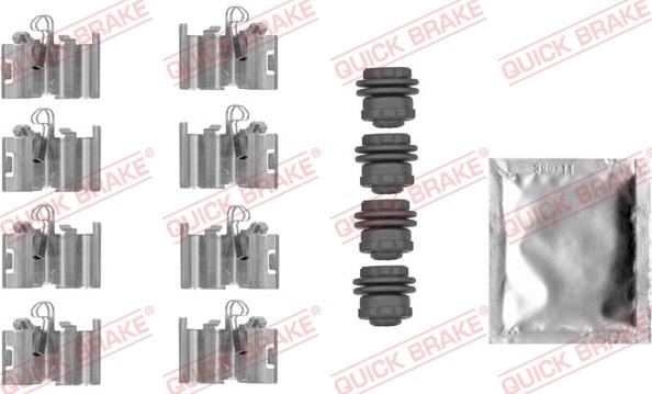 QUICK BRAKE 1090015 - Kit d'accessoires, plaquette de frein à disque cwaw.fr