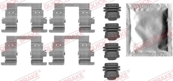 QUICK BRAKE 1090013 - Kit d'accessoires, plaquette de frein à disque cwaw.fr