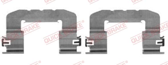 QUICK BRAKE 109-0017-1 - Kit d'accessoires, plaquette de frein à disque cwaw.fr