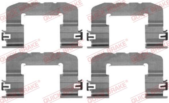 QUICK BRAKE 1090017 - Kit d'accessoires, plaquette de frein à disque cwaw.fr