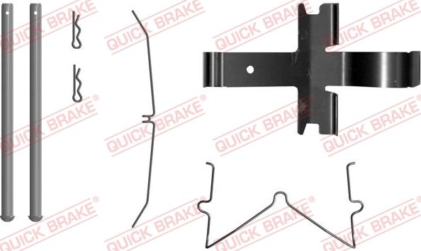 QUICK BRAKE 109-0081X-1 - Kit d'accessoires, plaquette de frein à disque cwaw.fr