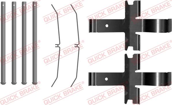 QUICK BRAKE 1090081 - Kit d'accessoires, plaquette de frein à disque cwaw.fr