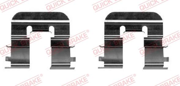 QUICK BRAKE 109-0024-1 - Kit d'accessoires, plaquette de frein à disque cwaw.fr