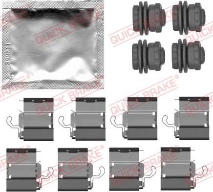 QUICK BRAKE 109-0140 - Kit d'accessoires, plaquette de frein à disque cwaw.fr