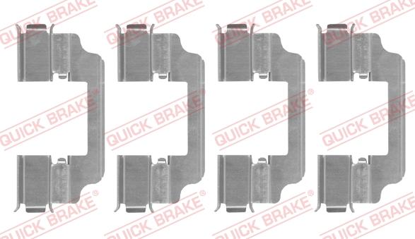 QUICK BRAKE 109-0154 - Kit d'accessoires, plaquette de frein à disque cwaw.fr