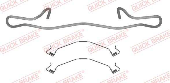 QUICK BRAKE 109-0155R-1 - Kit d'accessoires, plaquette de frein à disque cwaw.fr