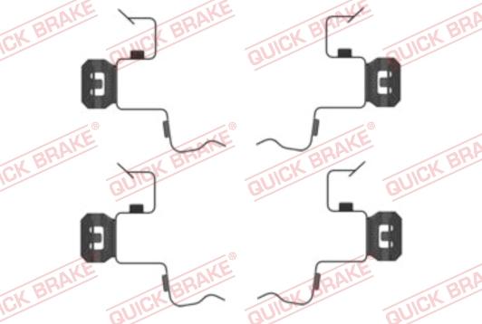 QUICK BRAKE 109-0156R-1 - Kit d'accessoires, plaquette de frein à disque cwaw.fr