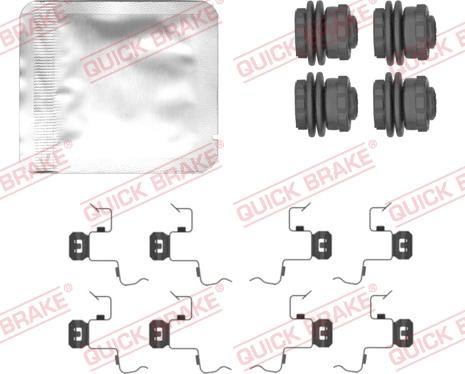 QUICK BRAKE 109-0156 - Kit d'accessoires, plaquette de frein à disque cwaw.fr