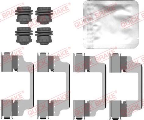 QUICK BRAKE 109-0150 - Kit d'accessoires, plaquette de frein à disque cwaw.fr