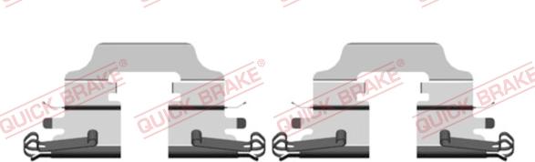 QUICK BRAKE 109-0158R-1 - Kit d'accessoires, plaquette de frein à disque cwaw.fr