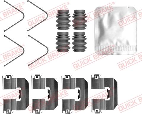 QUICK BRAKE 109-0165 - Kit d'accessoires, plaquette de frein à disque cwaw.fr