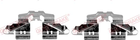 QUICK BRAKE 109-0161R-1 - Kit d'accessoires, plaquette de frein à disque cwaw.fr