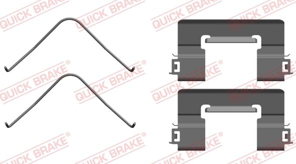 QUICK BRAKE 109-0163R-1 - Kit d'accessoires, plaquette de frein à disque cwaw.fr