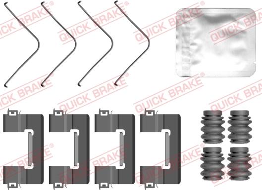 QUICK BRAKE 109-0163 - Kit d'accessoires, plaquette de frein à disque cwaw.fr