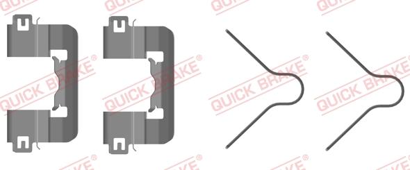 QUICK BRAKE 109-0105R-1 - Kit d'accessoires, plaquette de frein à disque cwaw.fr