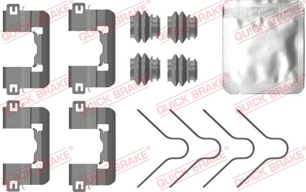 QUICK BRAKE 1090105 - Kit d'accessoires, plaquette de frein à disque cwaw.fr