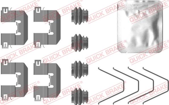 QUICK BRAKE 1090100 - Kit d'accessoires, plaquette de frein à disque cwaw.fr