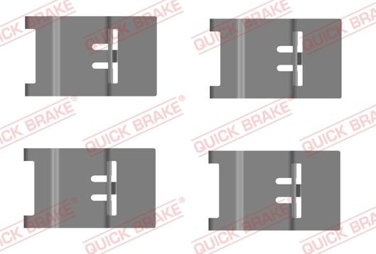 QUICK BRAKE 109-0110R-1 - Kit d'accessoires, plaquette de frein à disque cwaw.fr