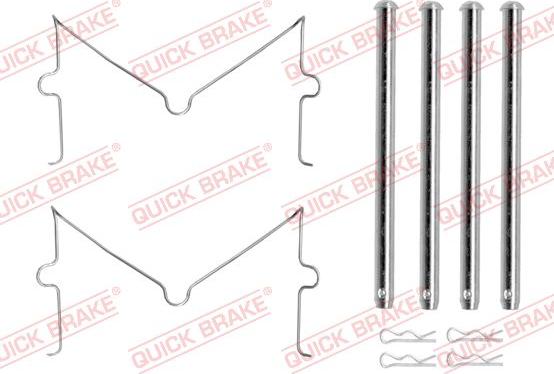 QUICK BRAKE 109-0180 - Kit d'accessoires, plaquette de frein à disque cwaw.fr