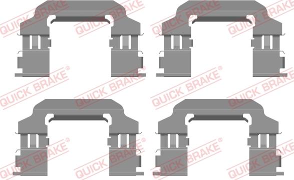 QUICK BRAKE 109-0138 - Kit d'accessoires, plaquette de frein à disque cwaw.fr