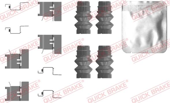 QUICK BRAKE 109-0120 - Kit d'accessoires, plaquette de frein à disque cwaw.fr