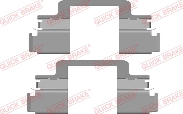 QUICK BRAKE 109-0121R-1 - Kit d'accessoires, plaquette de frein à disque cwaw.fr