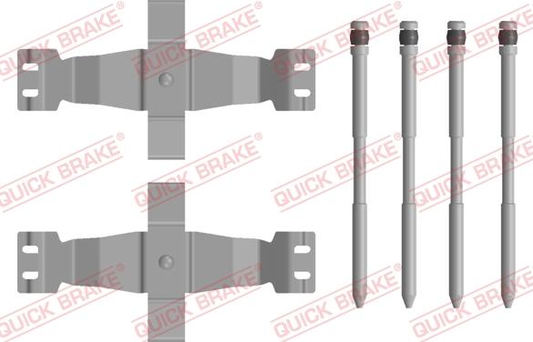 QUICK BRAKE 109-0122 - Kit d'accessoires, plaquette de frein à disque cwaw.fr