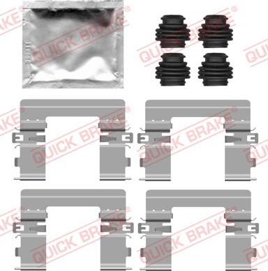 QUICK BRAKE 109-0200 - Kit d'accessoires, plaquette de frein à disque cwaw.fr