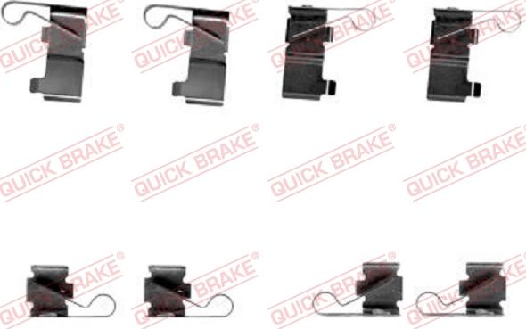 QUICK BRAKE 1091699 - Kit d'accessoires, plaquette de frein à disque cwaw.fr