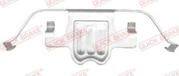 QUICK BRAKE 109-1695-1 - Kit d'accessoires, plaquette de frein à disque cwaw.fr