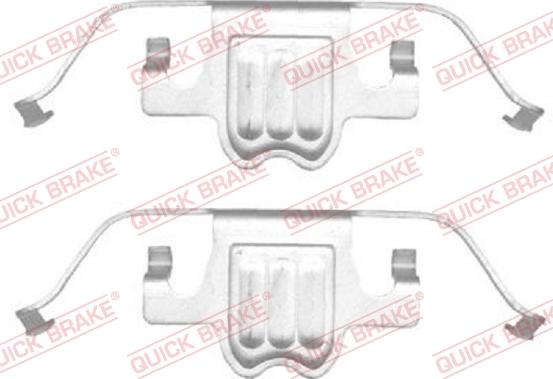 QUICK BRAKE 1091695 - Kit d'accessoires, plaquette de frein à disque cwaw.fr