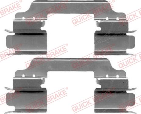 QUICK BRAKE 109-1649-1 - Kit d'accessoires, plaquette de frein à disque cwaw.fr