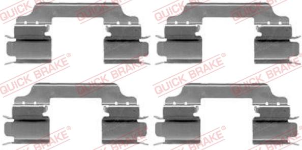 QUICK BRAKE 109-1649 - Kit d'accessoires, plaquette de frein à disque cwaw.fr