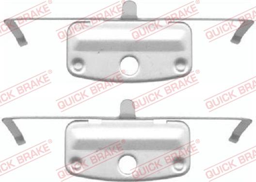 QUICK BRAKE 1091644 - Kit d'accessoires, plaquette de frein à disque cwaw.fr