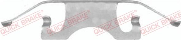 QUICK BRAKE 109-1640-1 - Kit d'accessoires, plaquette de frein à disque cwaw.fr