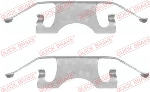 QUICK BRAKE 1091640 - Kit d'accessoires, plaquette de frein à disque cwaw.fr