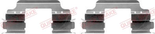 QUICK BRAKE 109-1648-1 - Kit d'accessoires, plaquette de frein à disque cwaw.fr