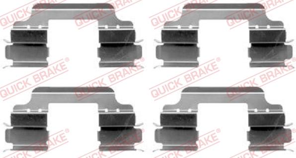 QUICK BRAKE 1091648 - Kit d'accessoires, plaquette de frein à disque cwaw.fr